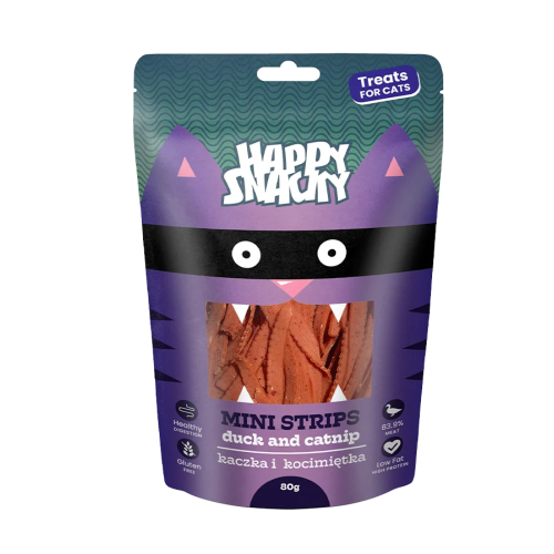 Happy Snacky kaczka z kocimiętką dla kota.png