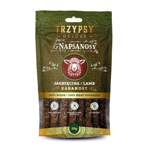 TRZYPSY Napsanosy kabanosy z jagnięciny 80g