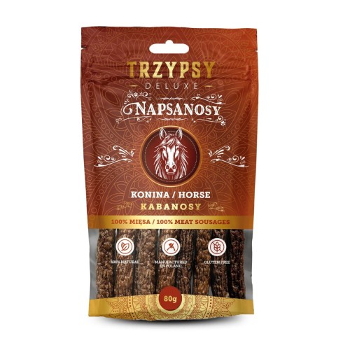 TRZYPSY Napsanosy kabanosy z koniny 80g