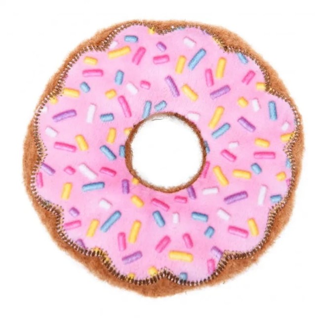 BUBA Donut różowy dla psa z piszczałką