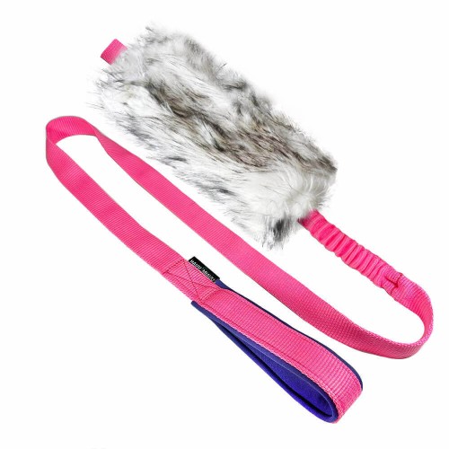 HAUU|MIAUU® Szarpak dla psa BUNGEE Maxi | Różowy Neon